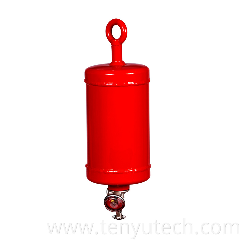 Hanging fire extinguisher